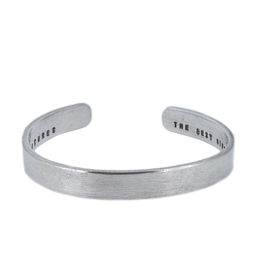 Personalised Chunky Silver Cuff Bangle