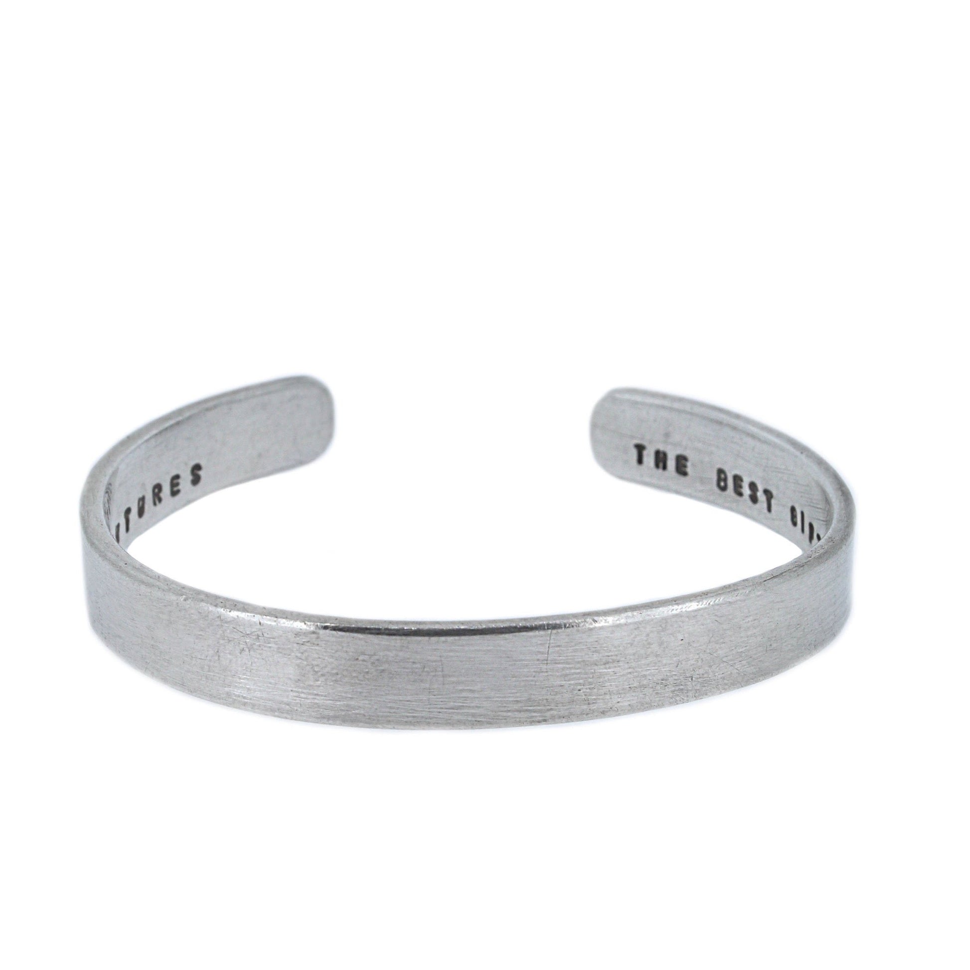 Personalised Chunky Silver Cuff Bangle