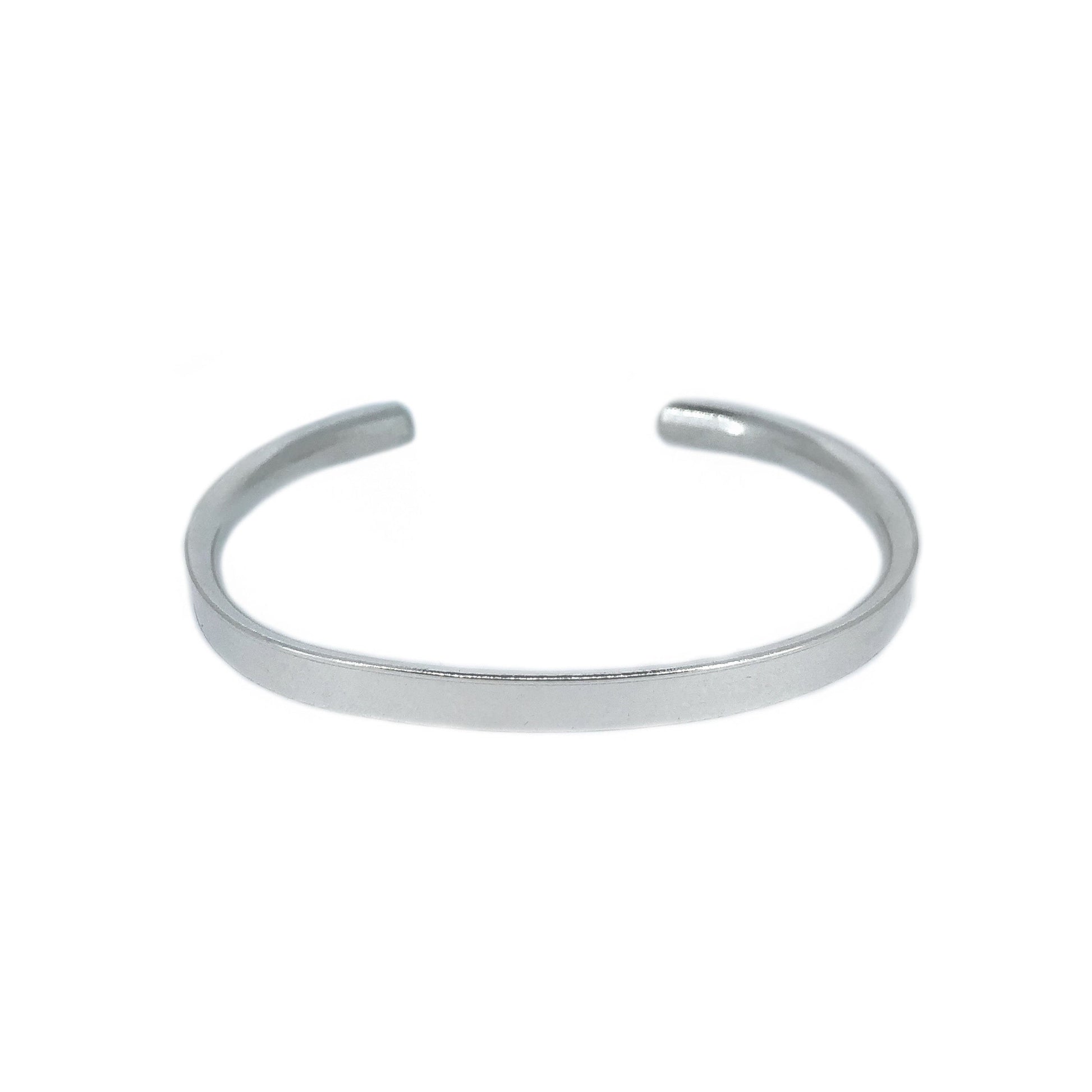 Luxury Curved Silver Cuff