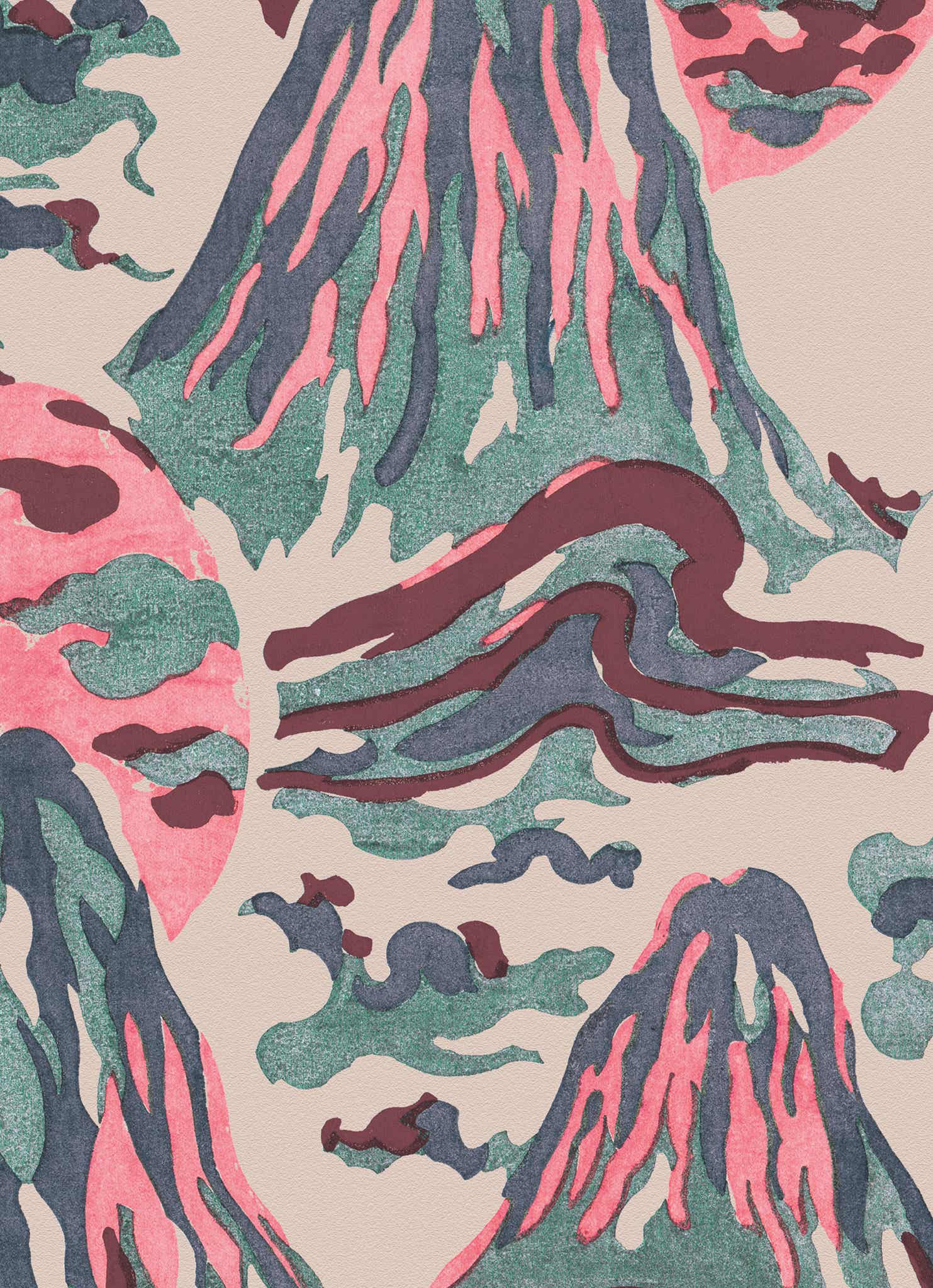 Mount Vesuvius Vintage Archive Poster Print