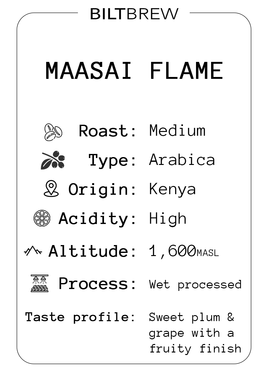 Maasai Flame Kenya Roast Coffee Beans