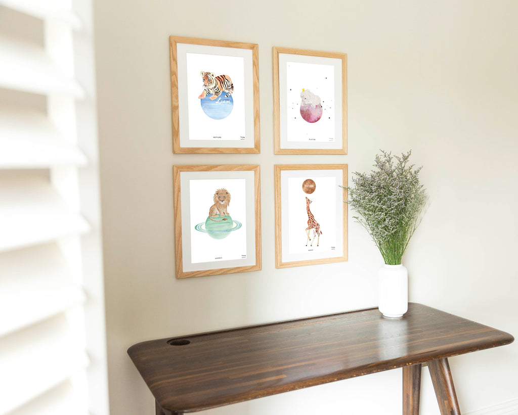 The Panda on Saturne Wall Art Print