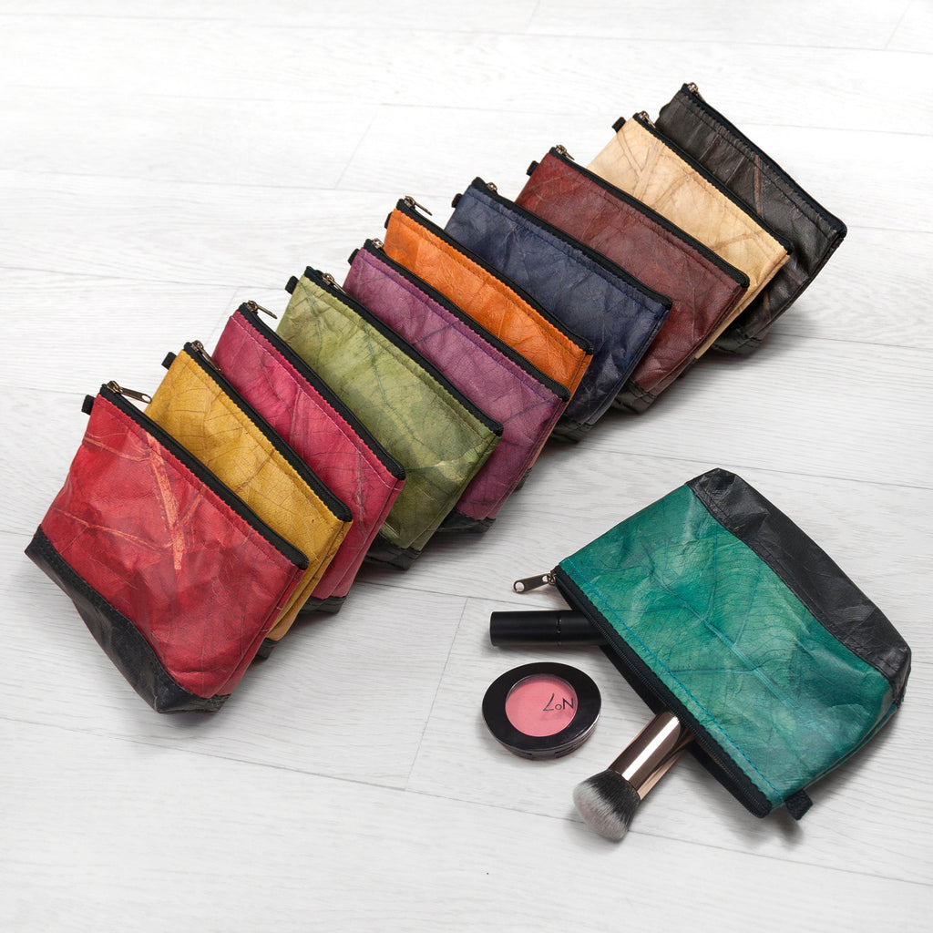 Vegan Leather Makeup Bag