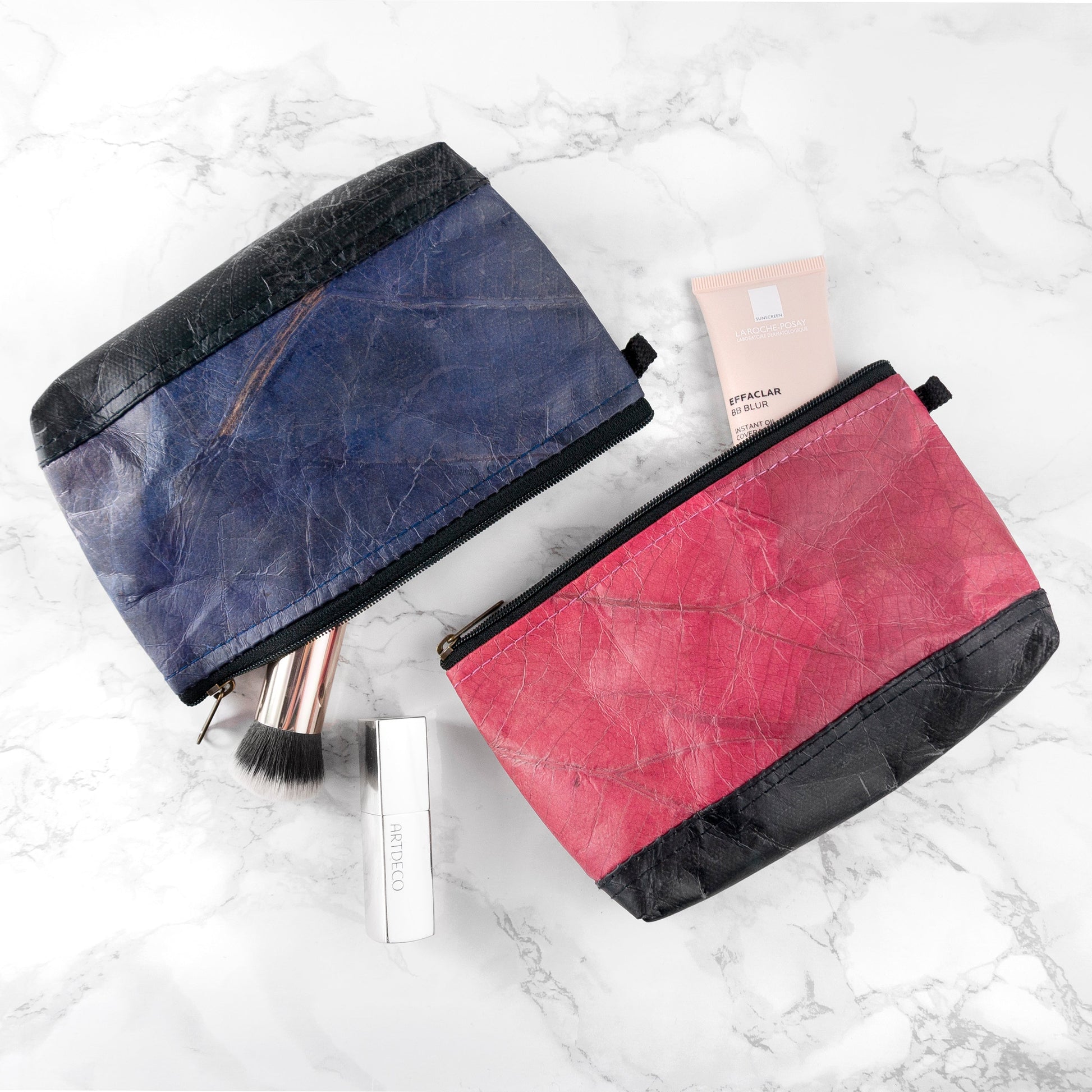Vegan Leather Makeup Bag