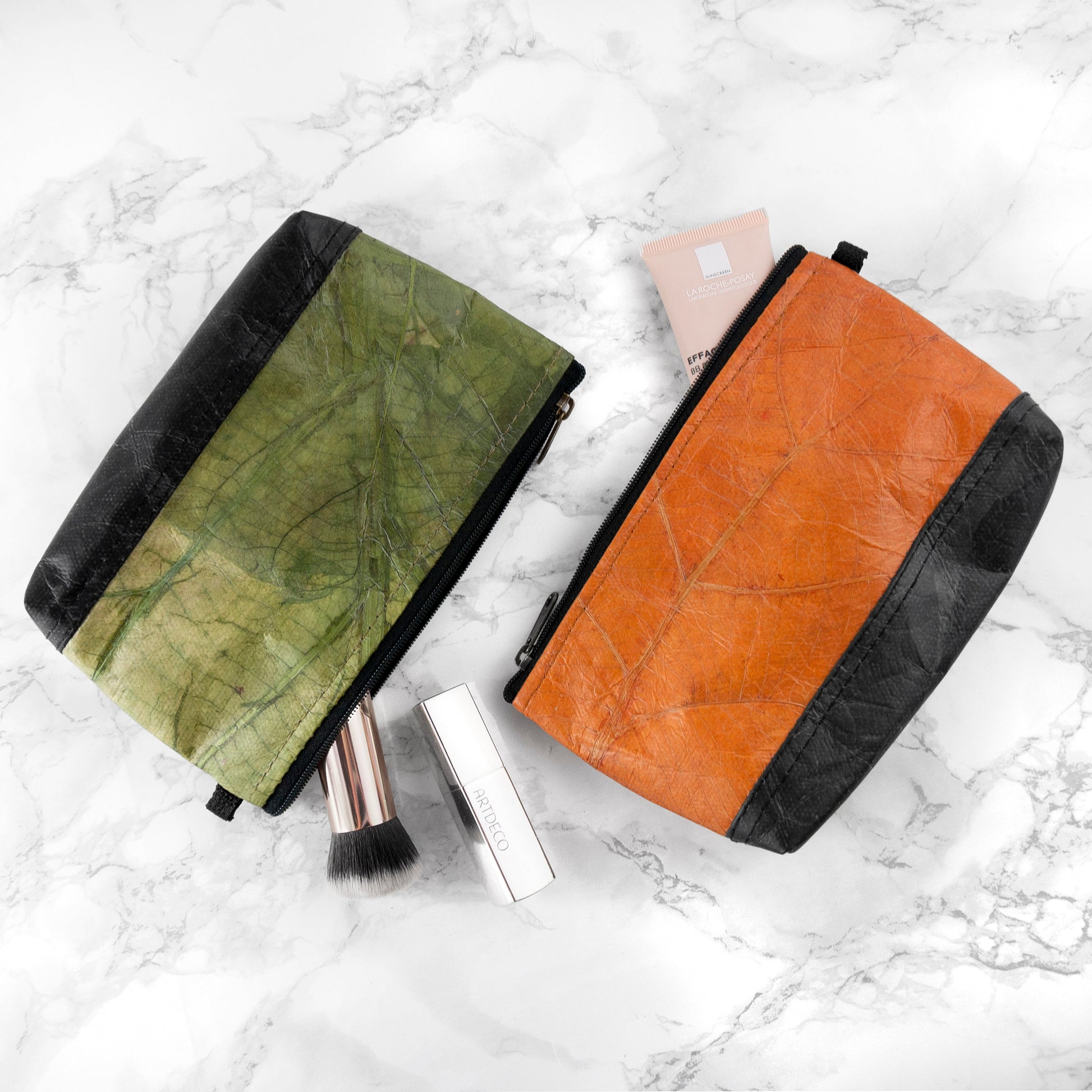 Vegan Leather Makeup Bag