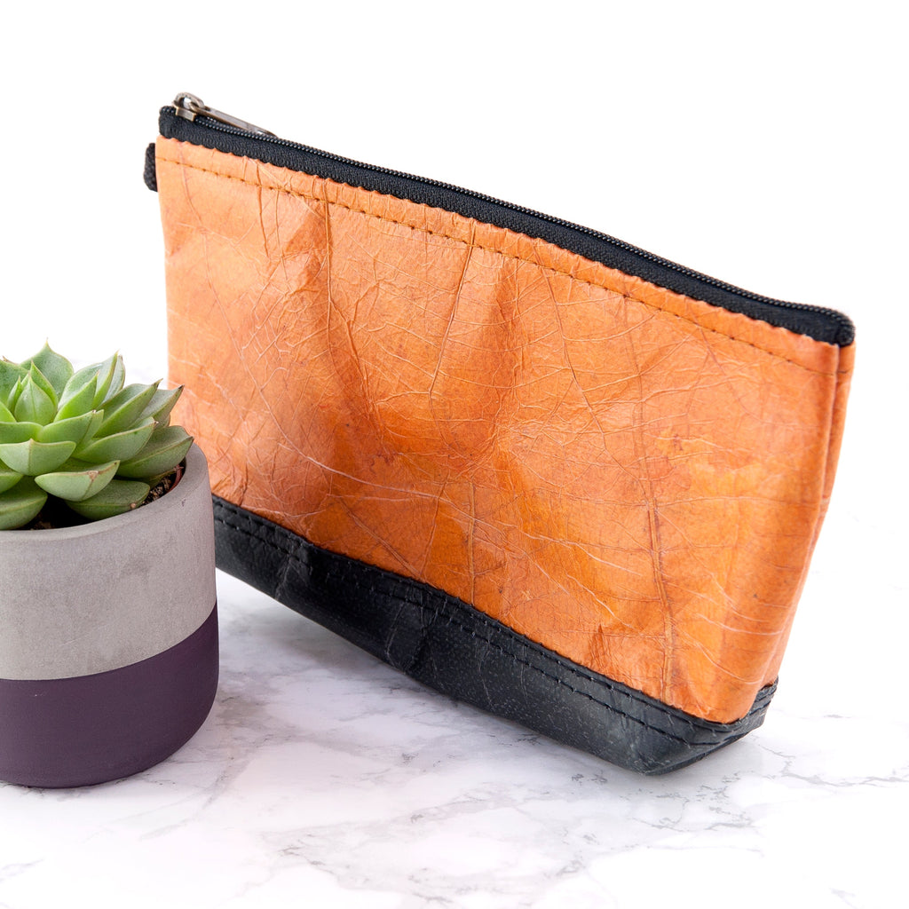Vegan Leather Makeup Bag