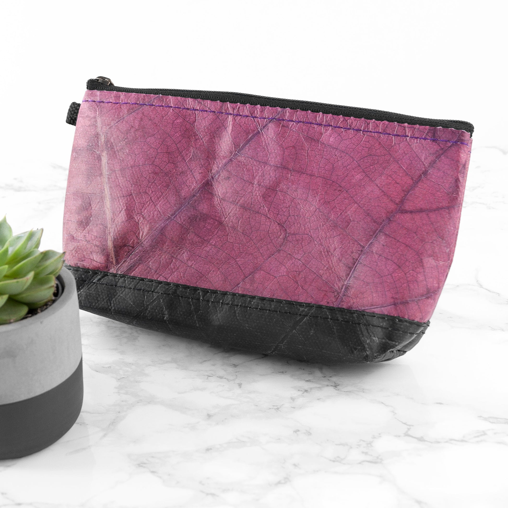 Vegan Leather Makeup Bag