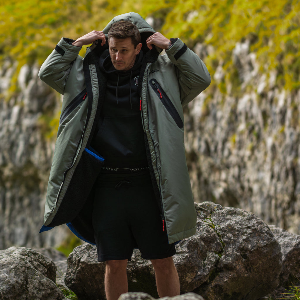 Unisex Brass Monkey Dip Coat Sage