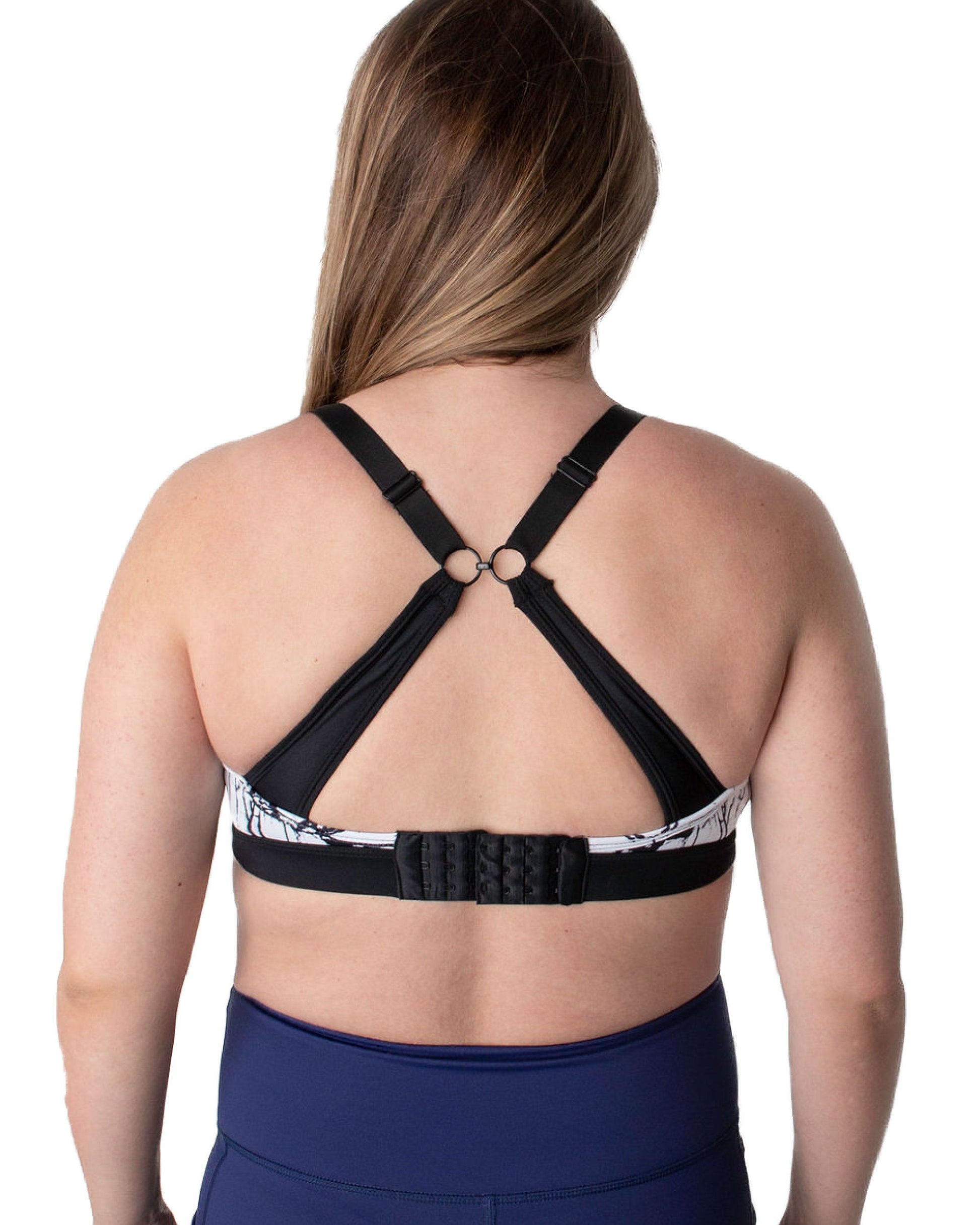 Maternity & Nursing Sports Bra | B-F Cup | Marble Print