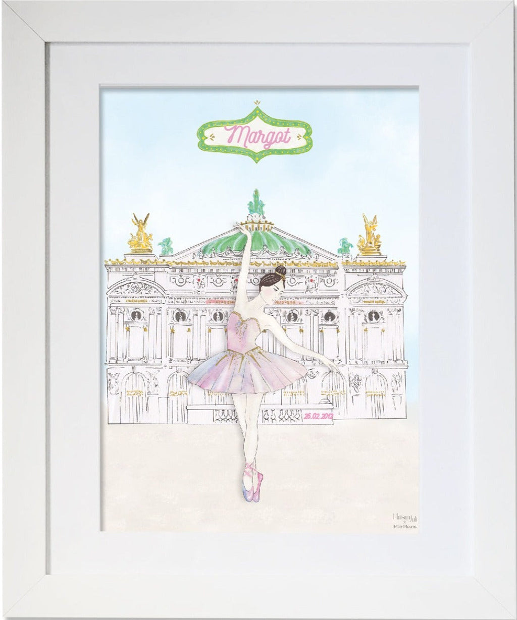 Personalised Ballerina of The Opera Illustration