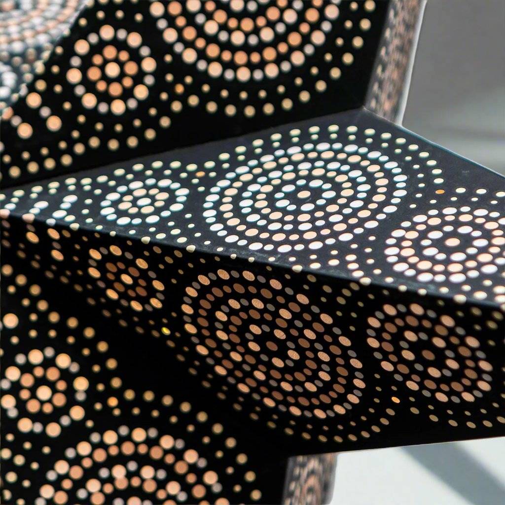 Morocco Sands Black Paper Star Lantern 60cm