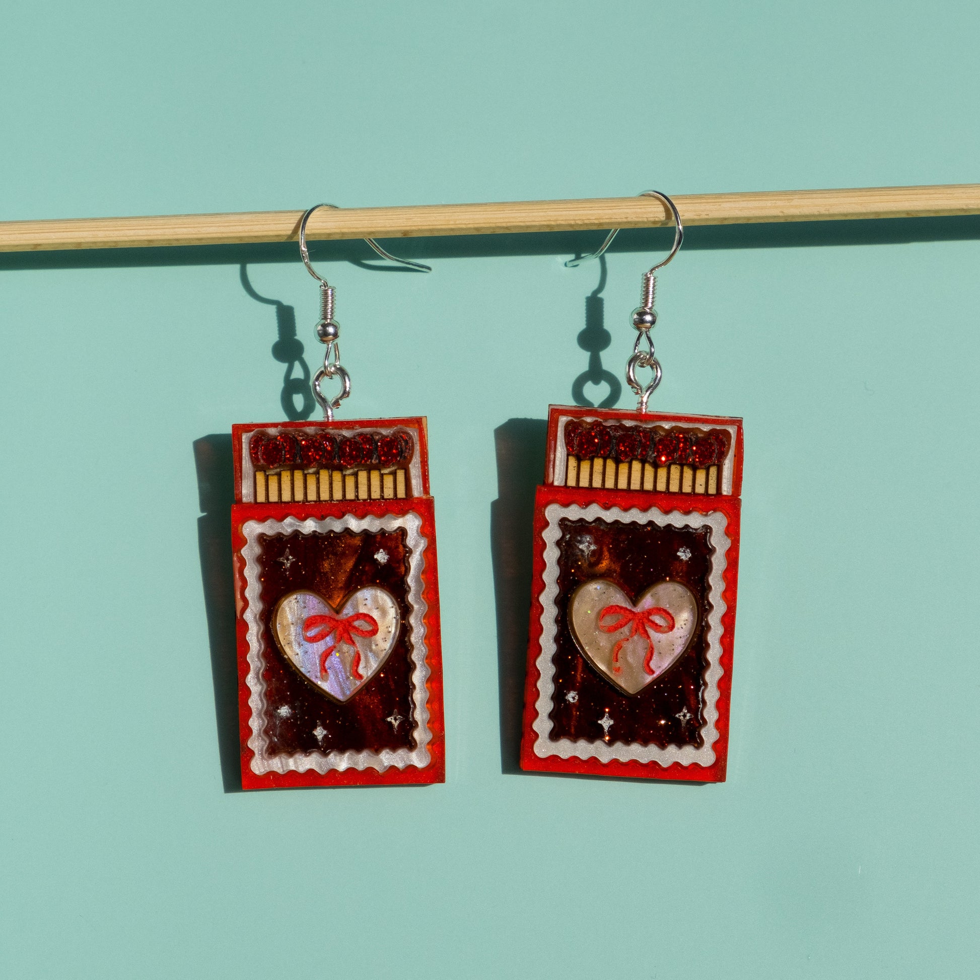 Matchbook Sterling Silver Earrings