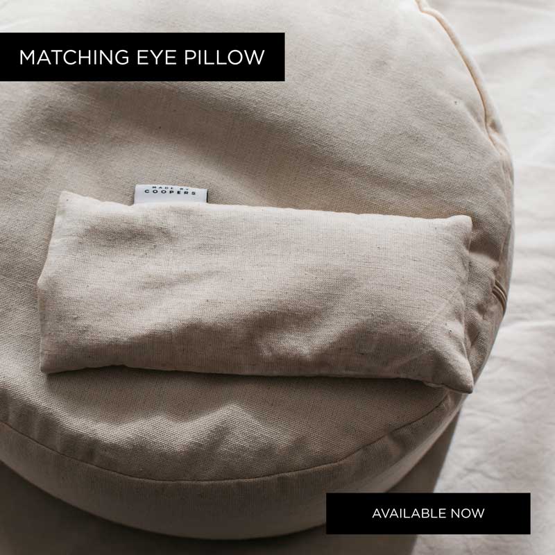 Natural Linen Meditation and Yoga Cushion