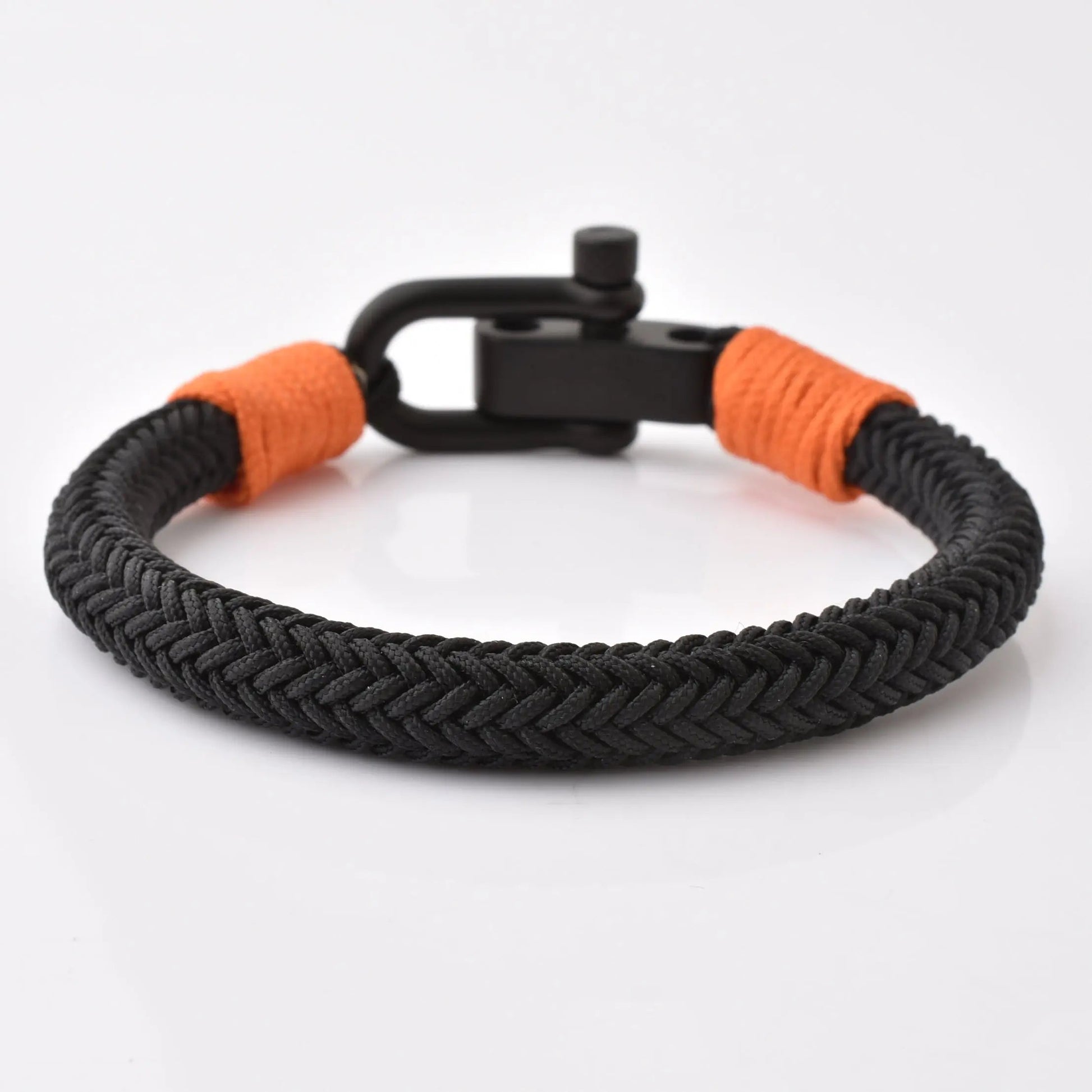 Matt Black Stainless Steel Shackle Bracelet