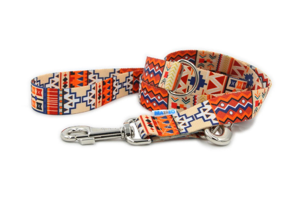 Boho Collection Dog Leash – A style that combines hippie blaze of colors with casual surfers and bohemian originality. by Matteo at www.brixbailey.com