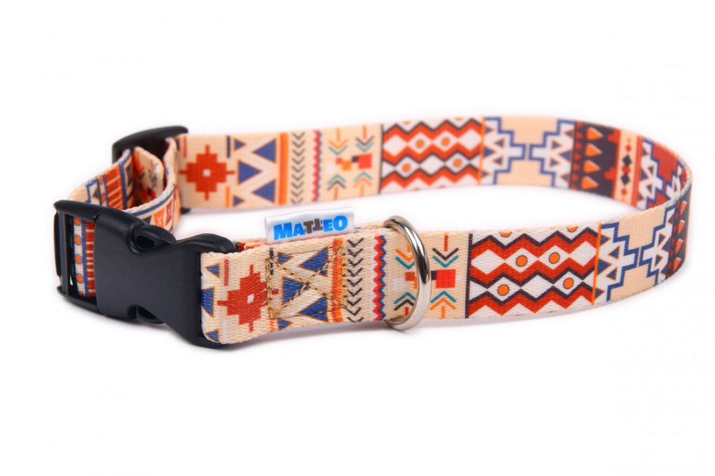 Boho Collection Dog Collar – A style that combines hippie blaze of colors with casual surfers and bohemian originality. by Matteo at www.brixbailey.com