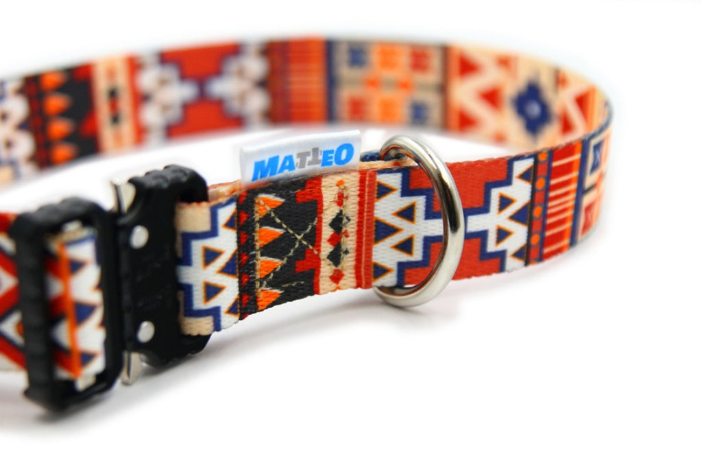 Boho Collection Dog Collar – A style that combines hippie blaze of colors with casual surfers and bohemian originality. by Matteo at www.brixbailey.com