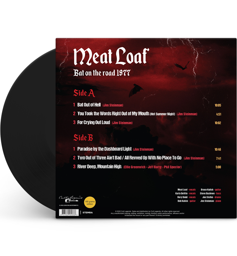 Bat on the Road 1977 12 Inch Album on 180g Vinyl