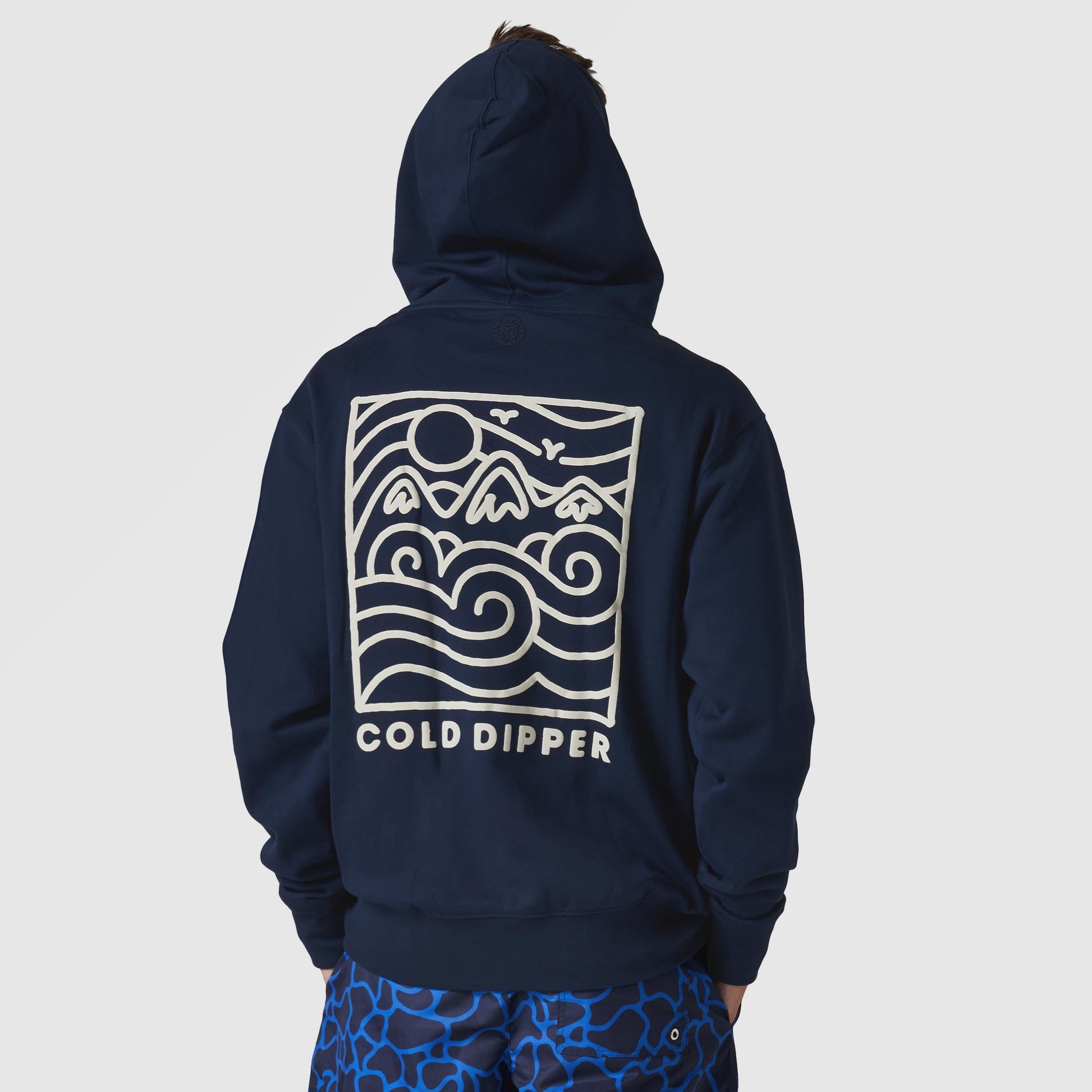 Men's Cold Dipper Navy Hoodie