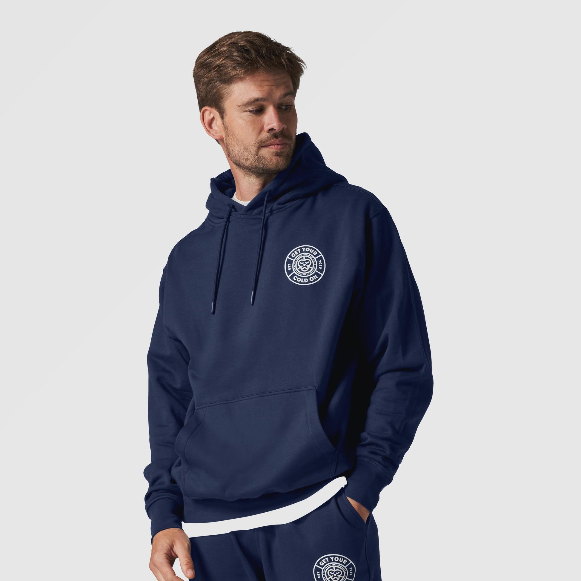 Unisex Get Your Cold On Navy Hoodie