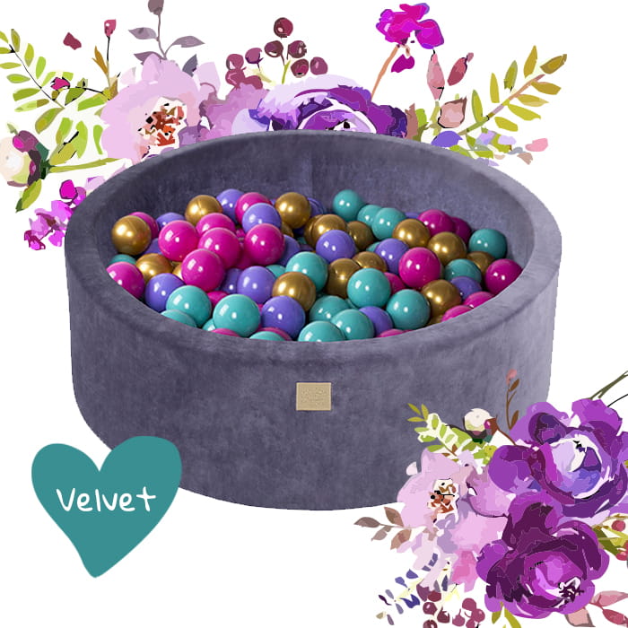 MeowBaby Flower Model Foam Ball Pit – Safe & Fun for Kids by MeowBaby at www.brixbailey.com