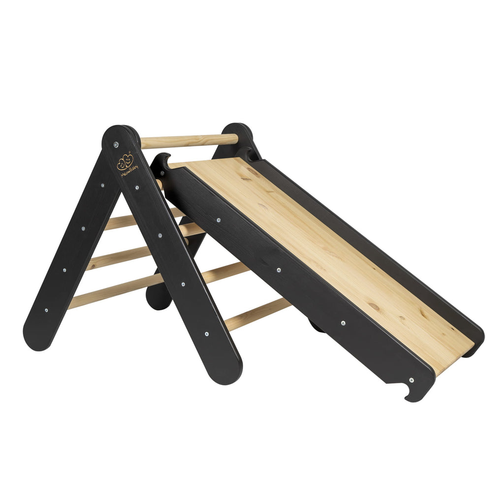 2-in-1 Montessori Ladder & Climbing Wall – Indoor/Outdoor Kids Playground by MeowBaby at www.brixbailey.com