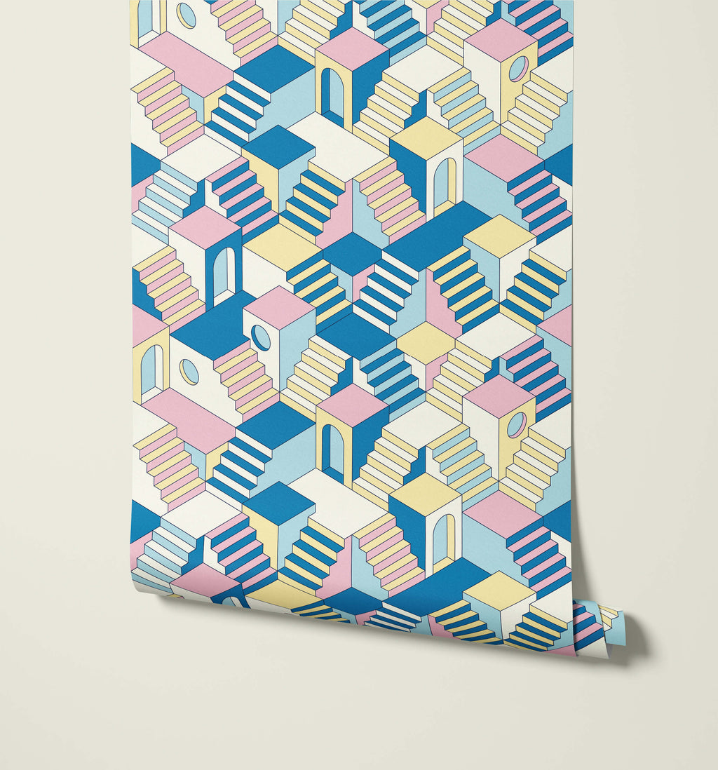 Mezze Bright Graphic Wallpaper