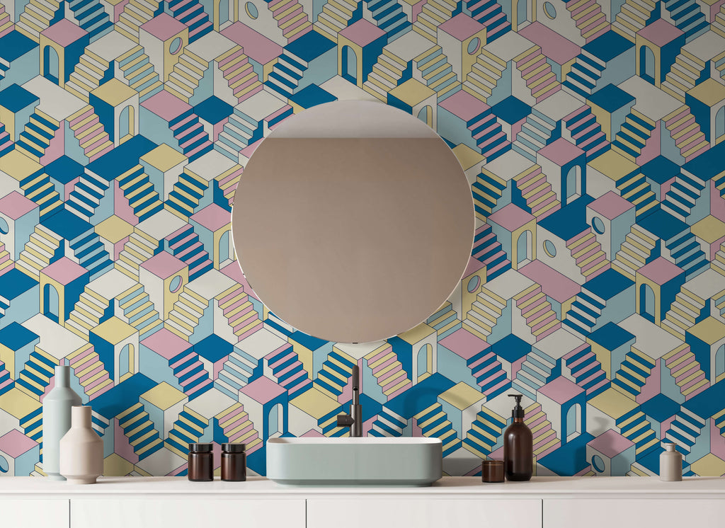 Mezze Bright Graphic Wallpaper