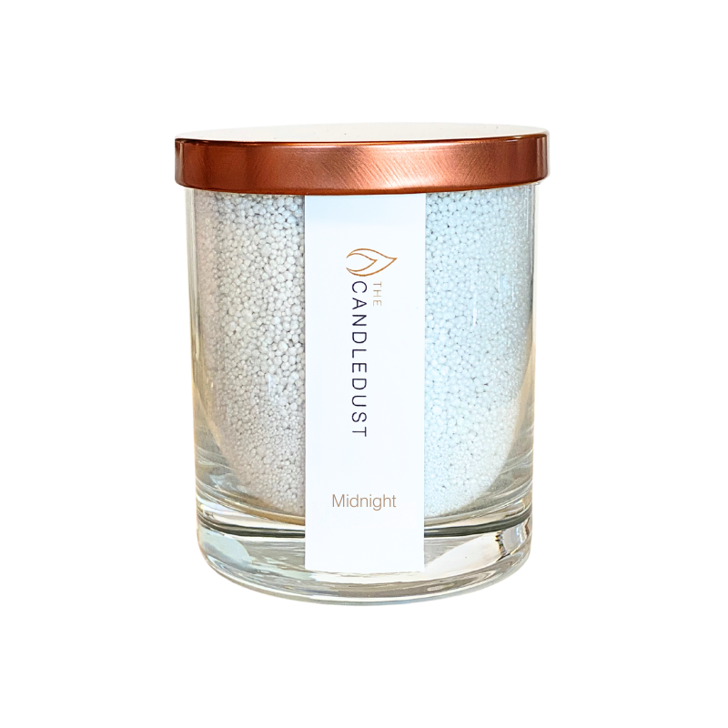 Elegant Candledust Scented Candle – Rose Gold Lid & Vegan by Candledust at www.brixbailey.com