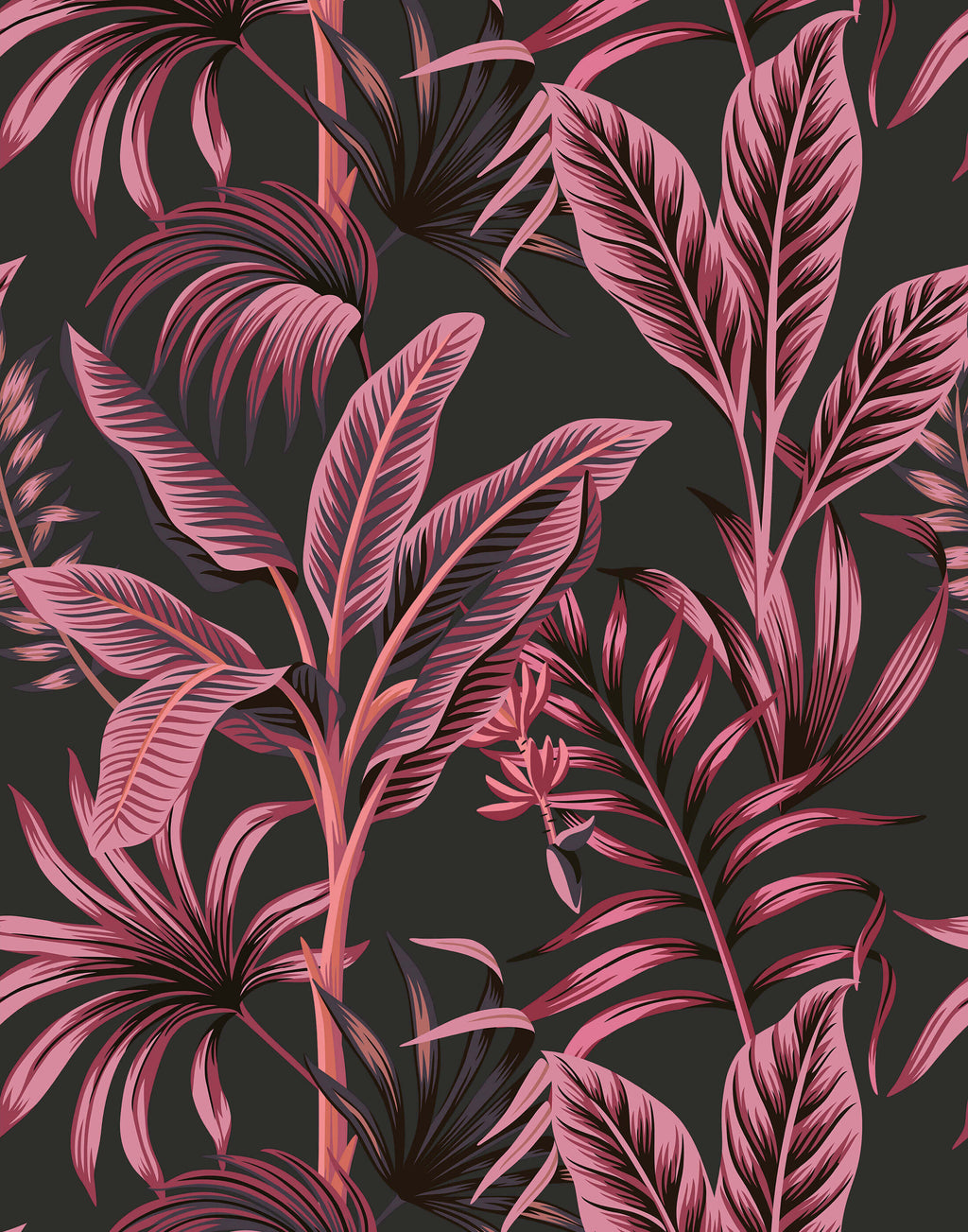 Midnight Tropical Wallpaper
