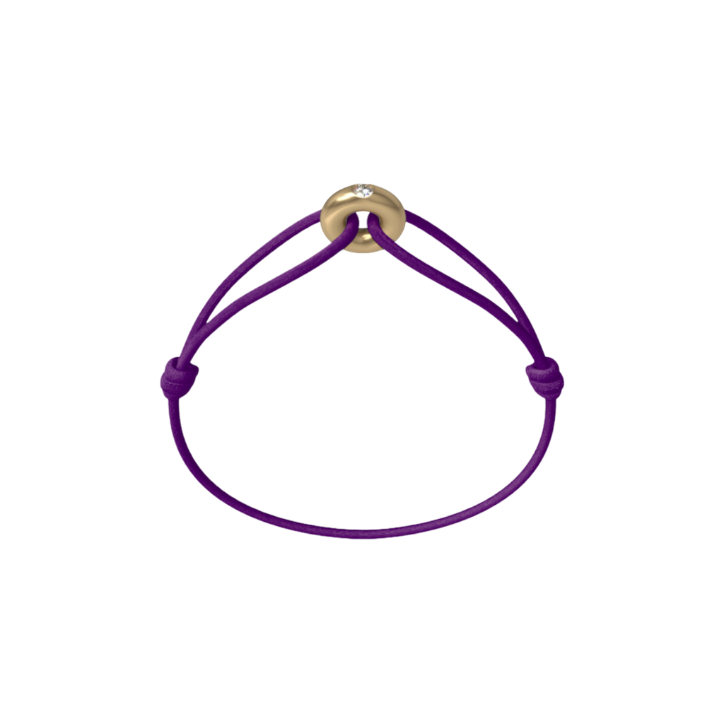 Mini Golden Soho Diamond Cord Bracelet