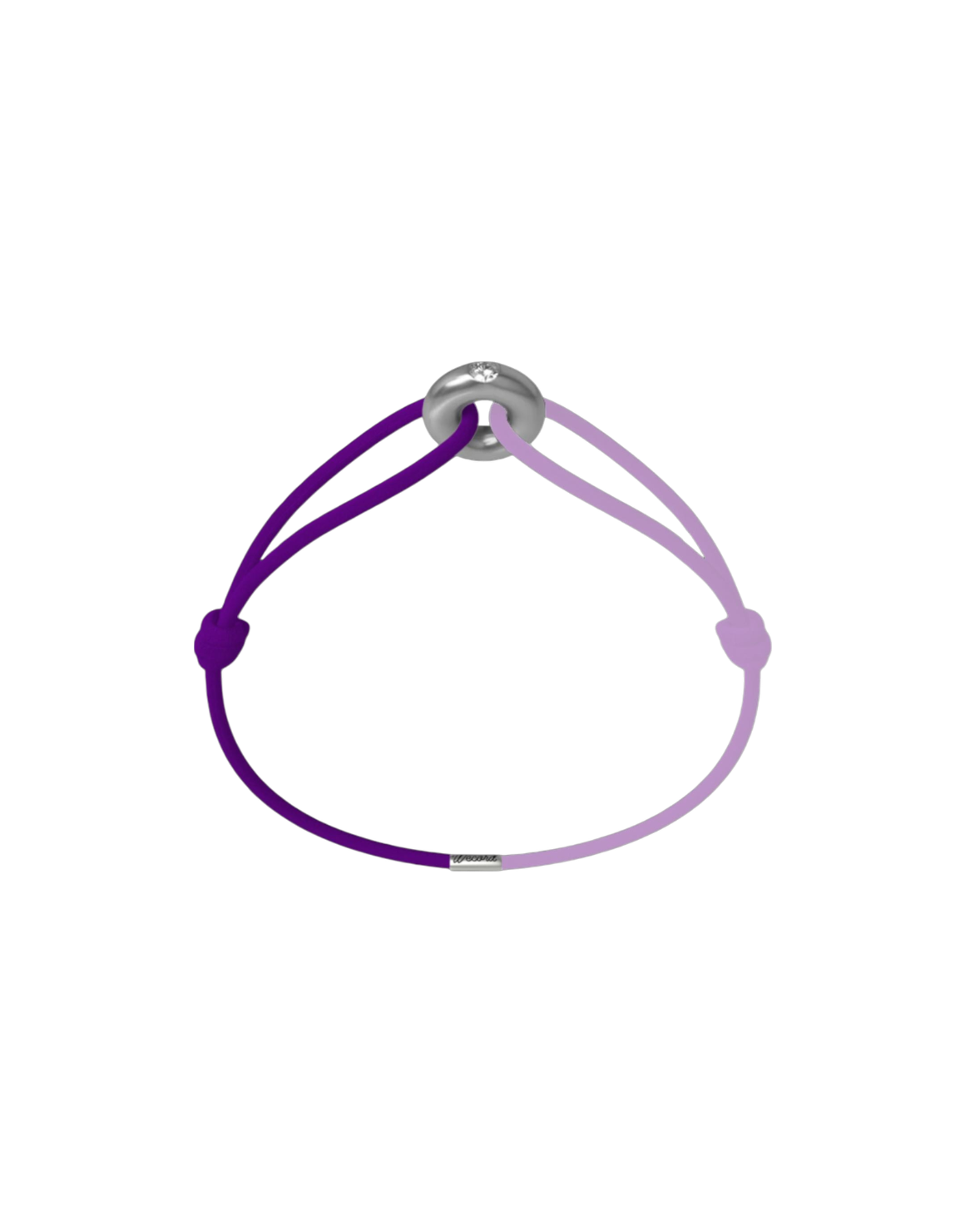 Women's Day Cord Bracelet in Purple and Lavender