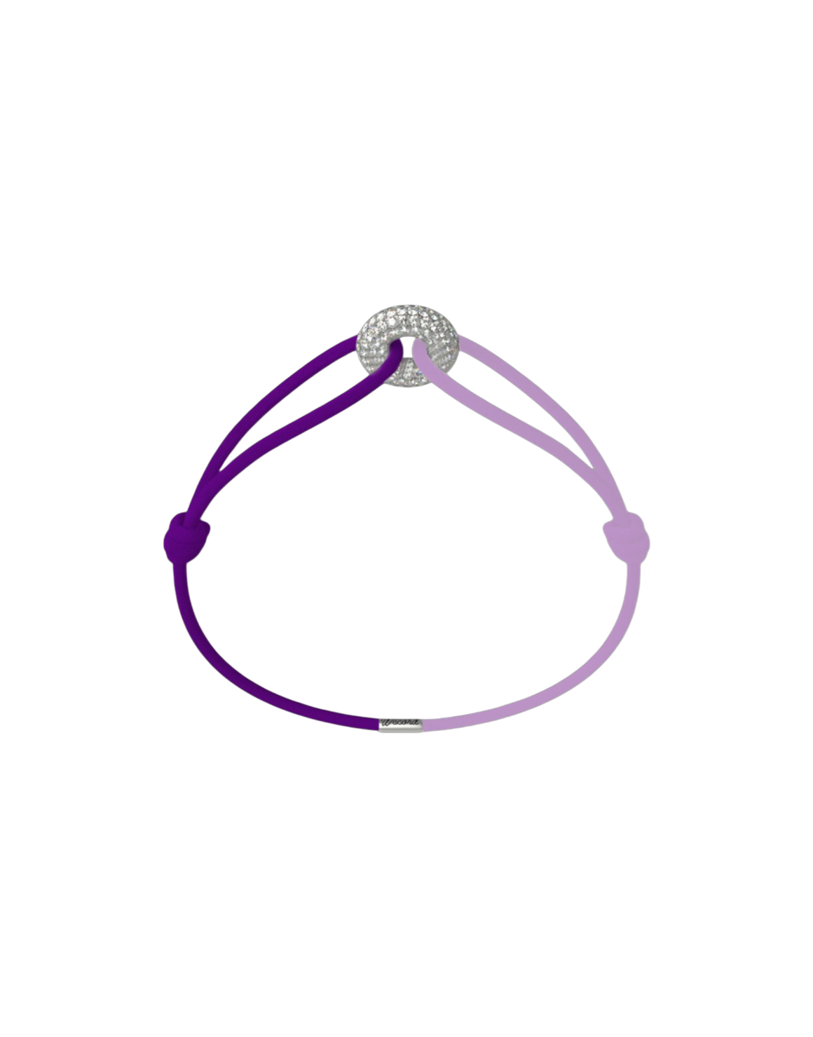 Women's Day Cord Bracelet in Purple and Lavender