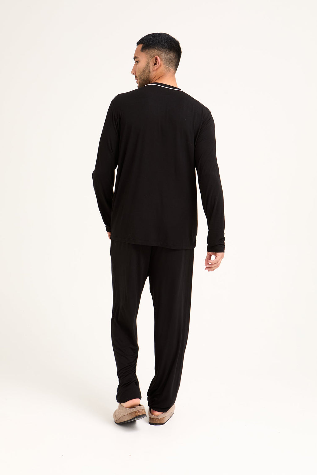 Mister You Bamboo Pyjama Set in Black