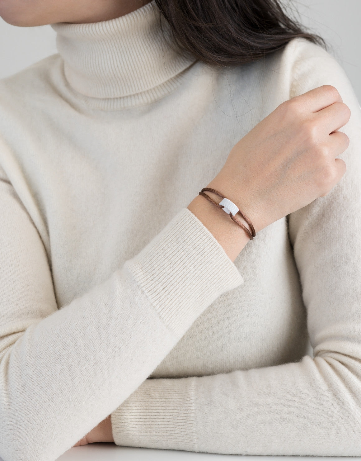 Cord Bracelet in Snow