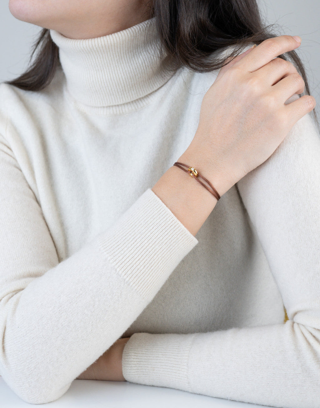 Mini Golden Soho Diamond Cord Bracelet