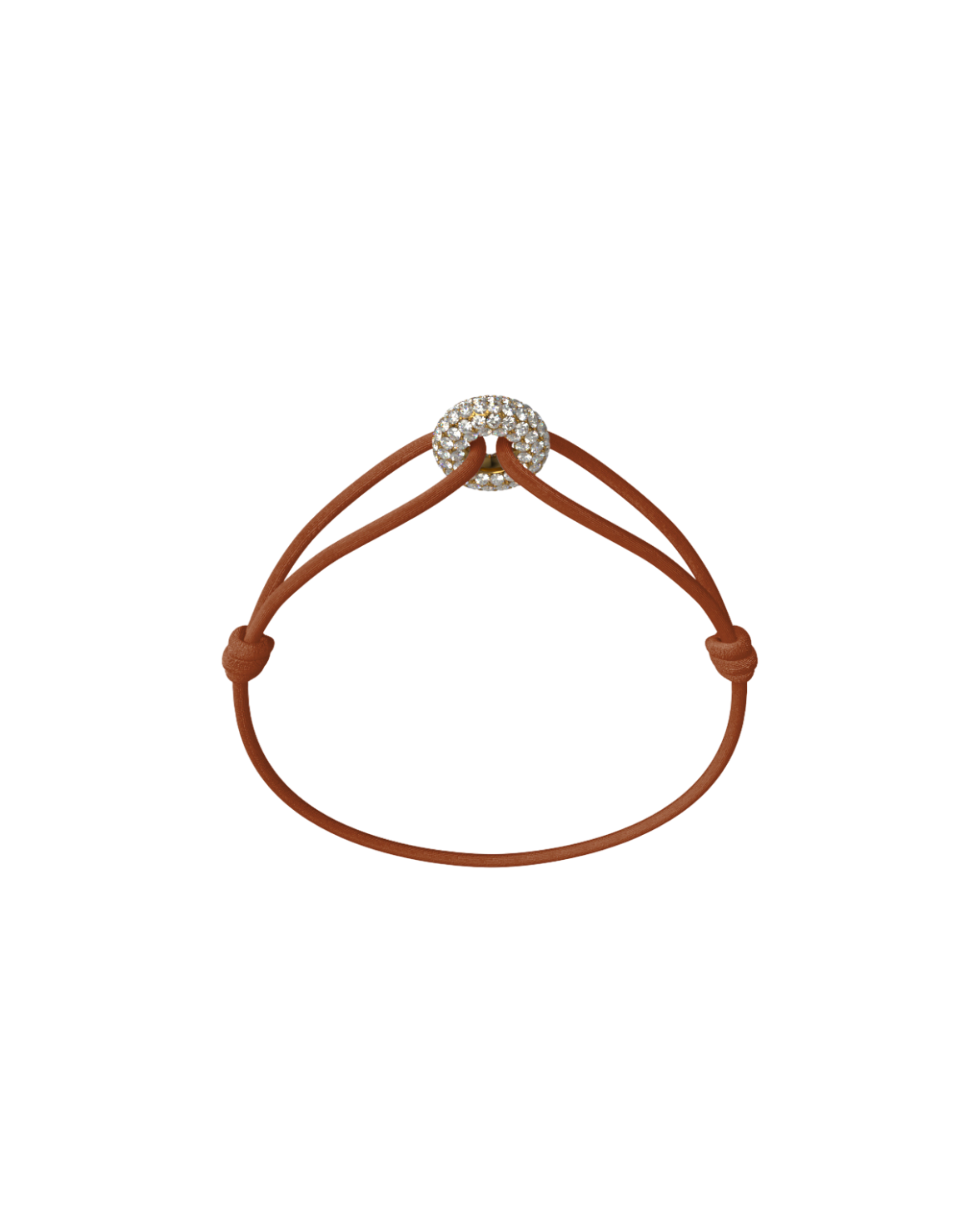 Mini Golden Soho Pave Cord Bracelet