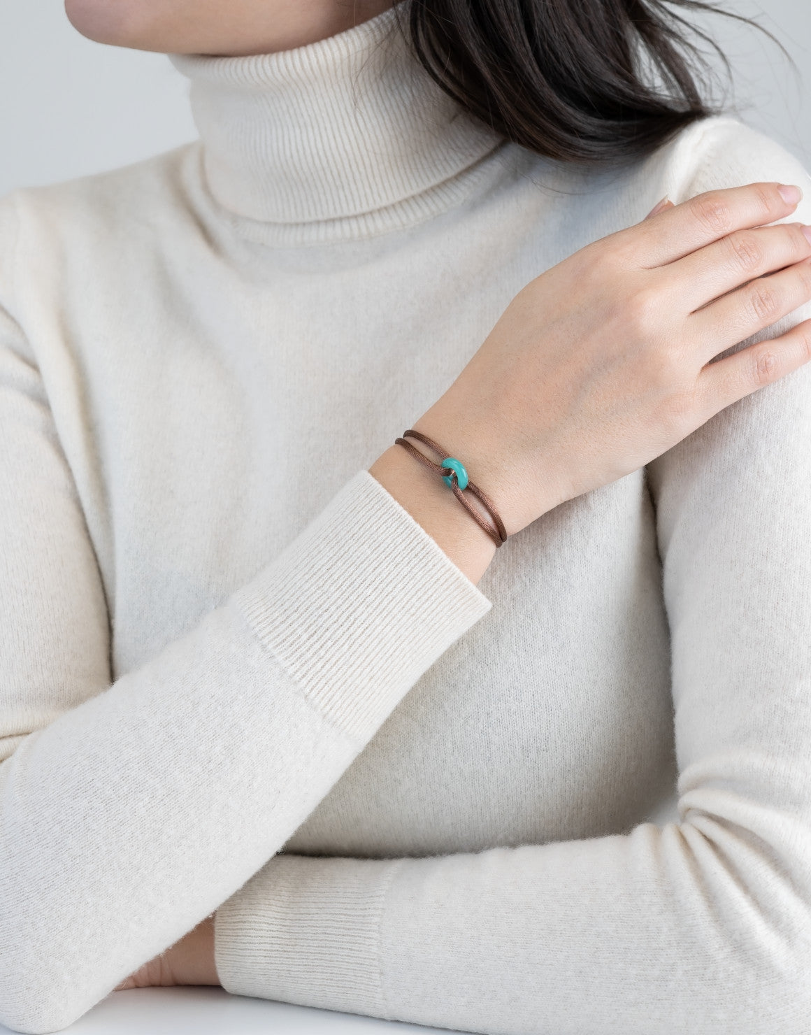 Soho Cord Bracelet with Jade Stone