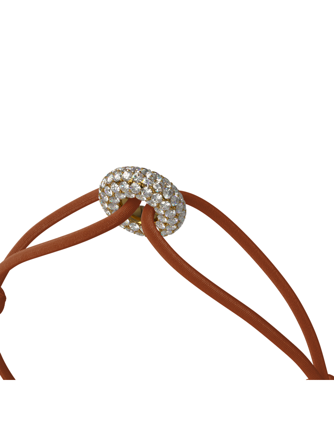 Mini Golden Soho Pave Cord Bracelet