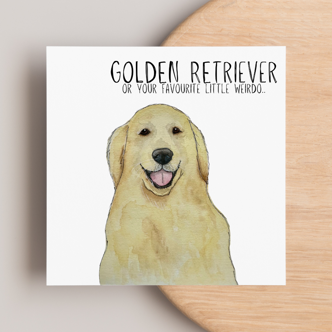 Golden Retriever Greeting Card for Dog Lovers