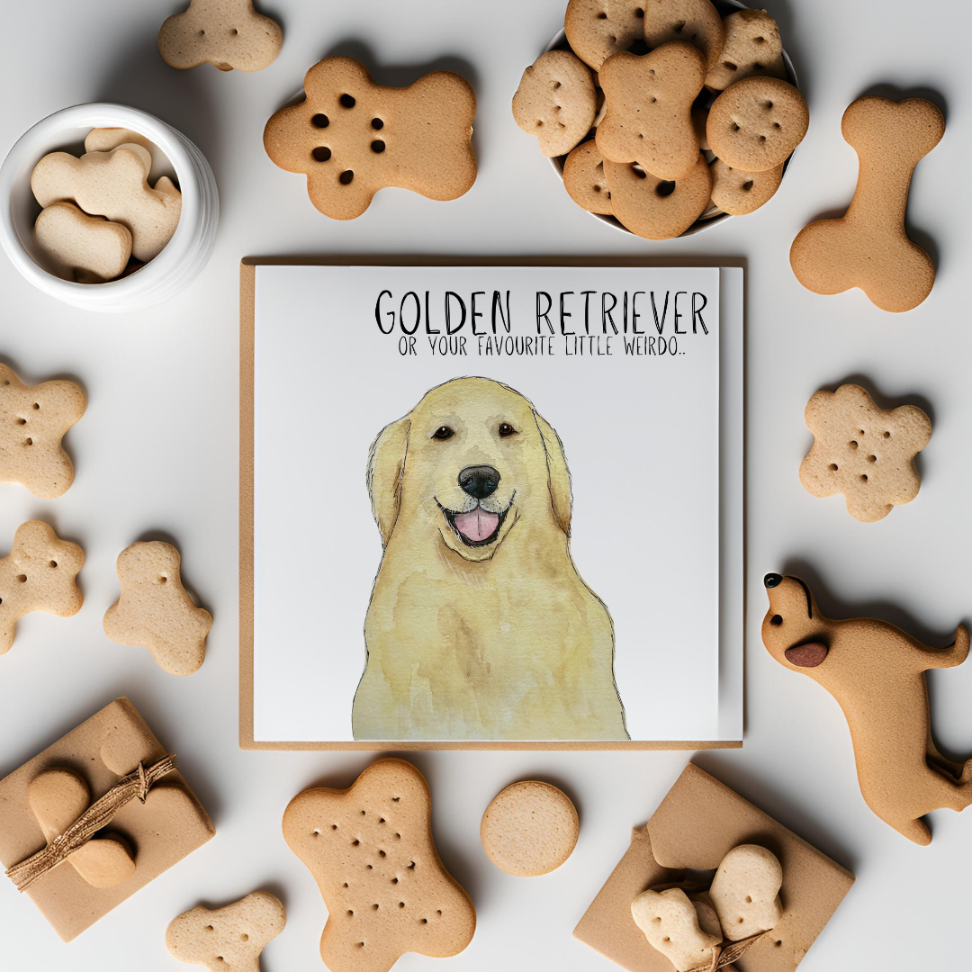 Golden Retriever Greeting Card for Dog Lovers