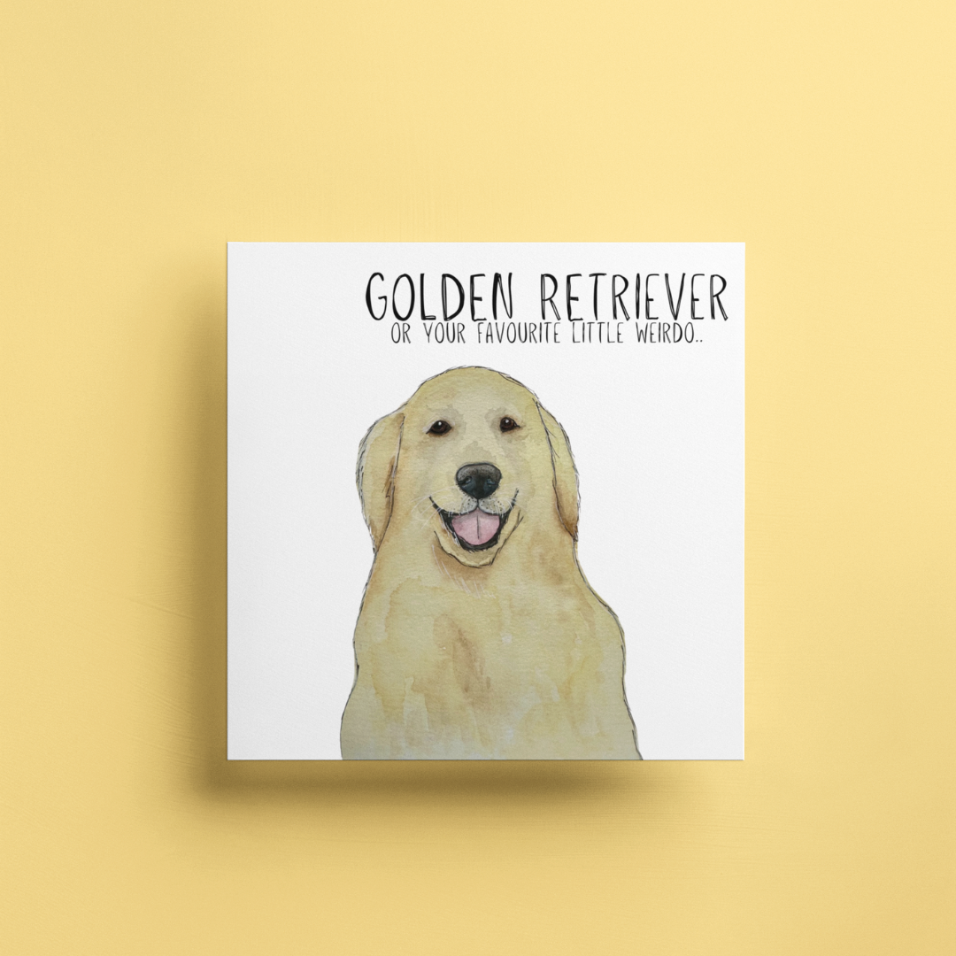 Golden Retriever Greeting Card for Dog Lovers