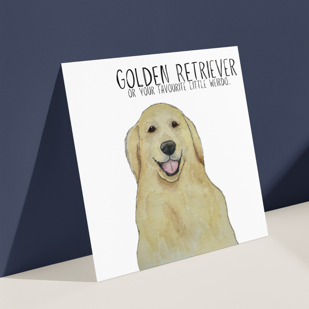 Golden Retriever Greeting Card for Dog Lovers