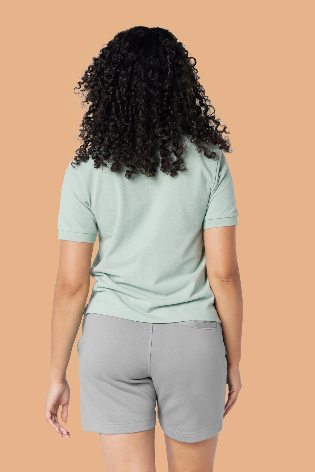 Embroidered P Shorts in Grey