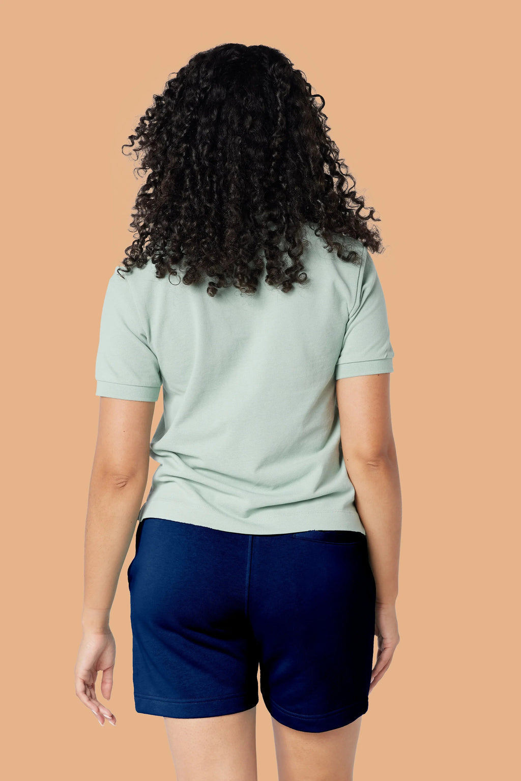 Embroidered P Shorts in Navy