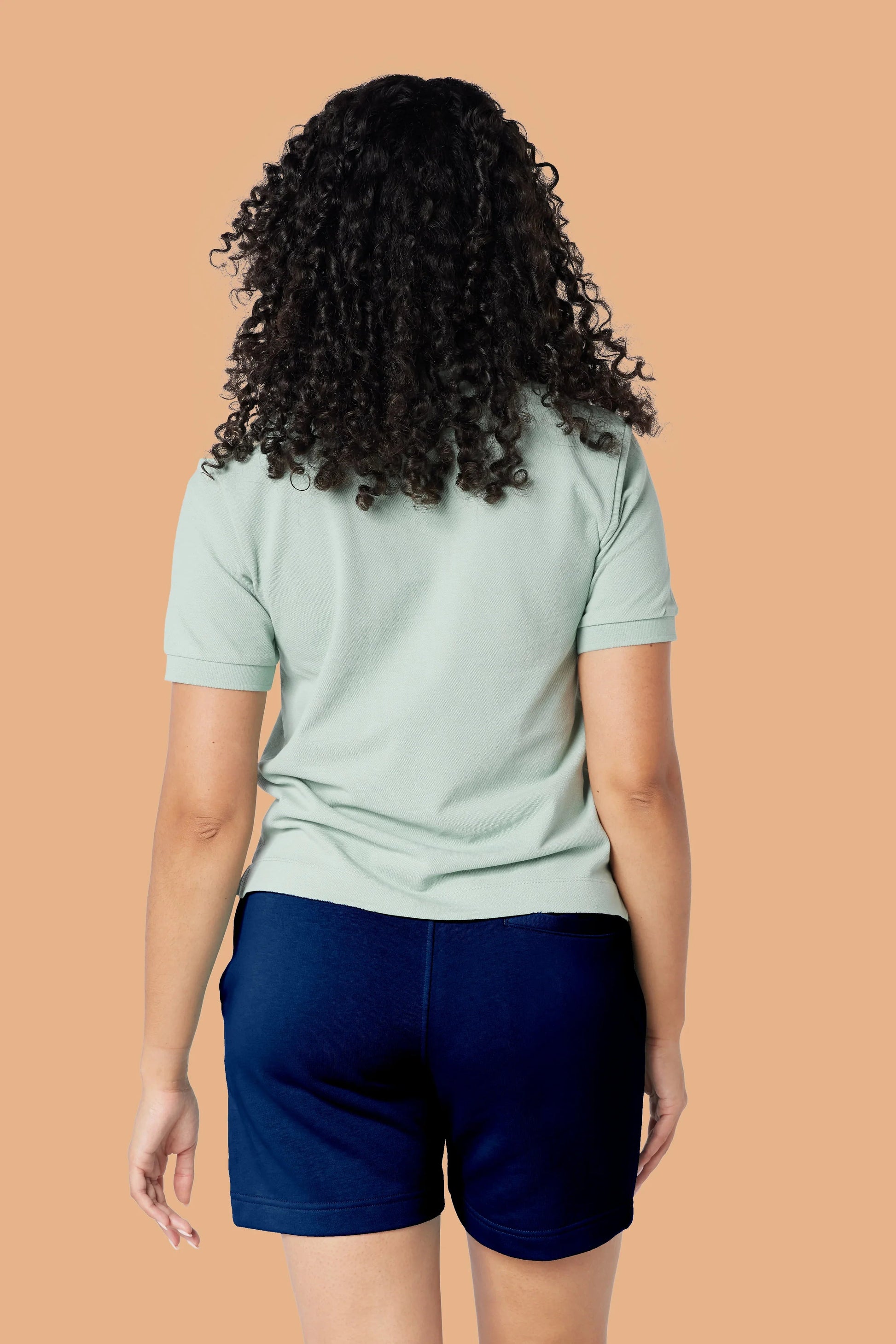 Embroidered P Shorts in Navy