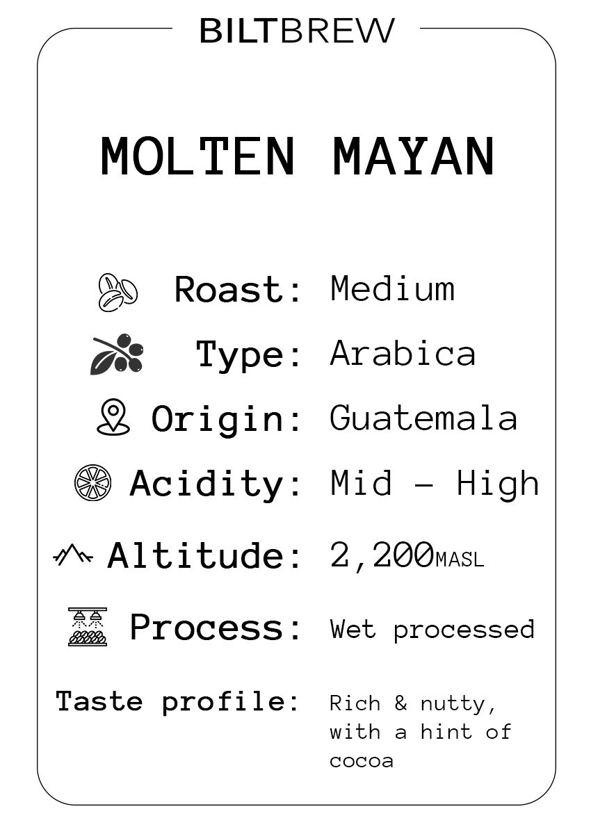 Molten Mayan Guatemala Roast Coffee