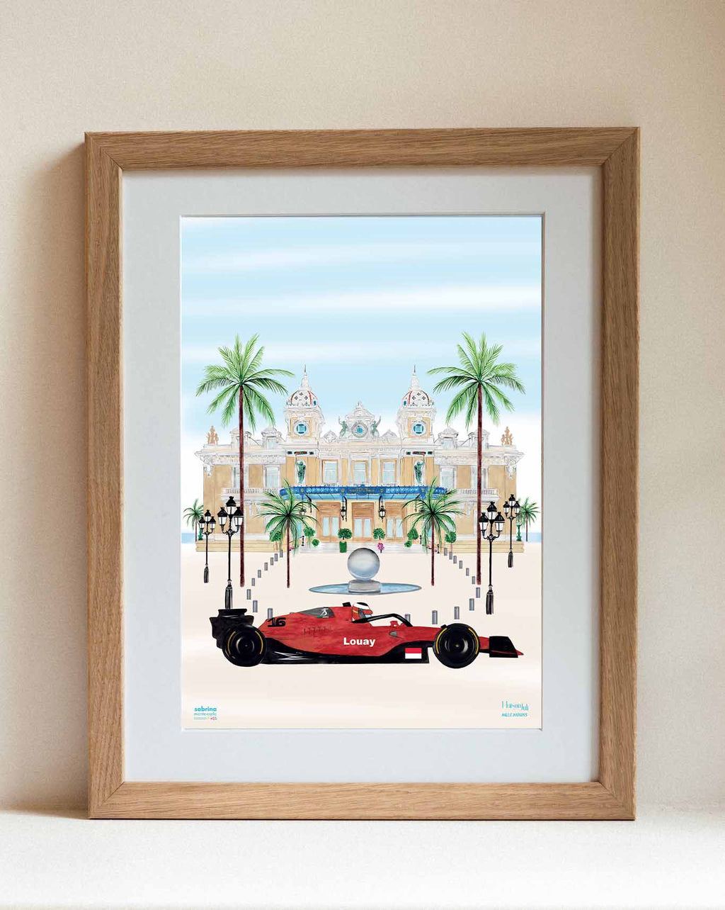 Personalised Sport Car in Monaco Print