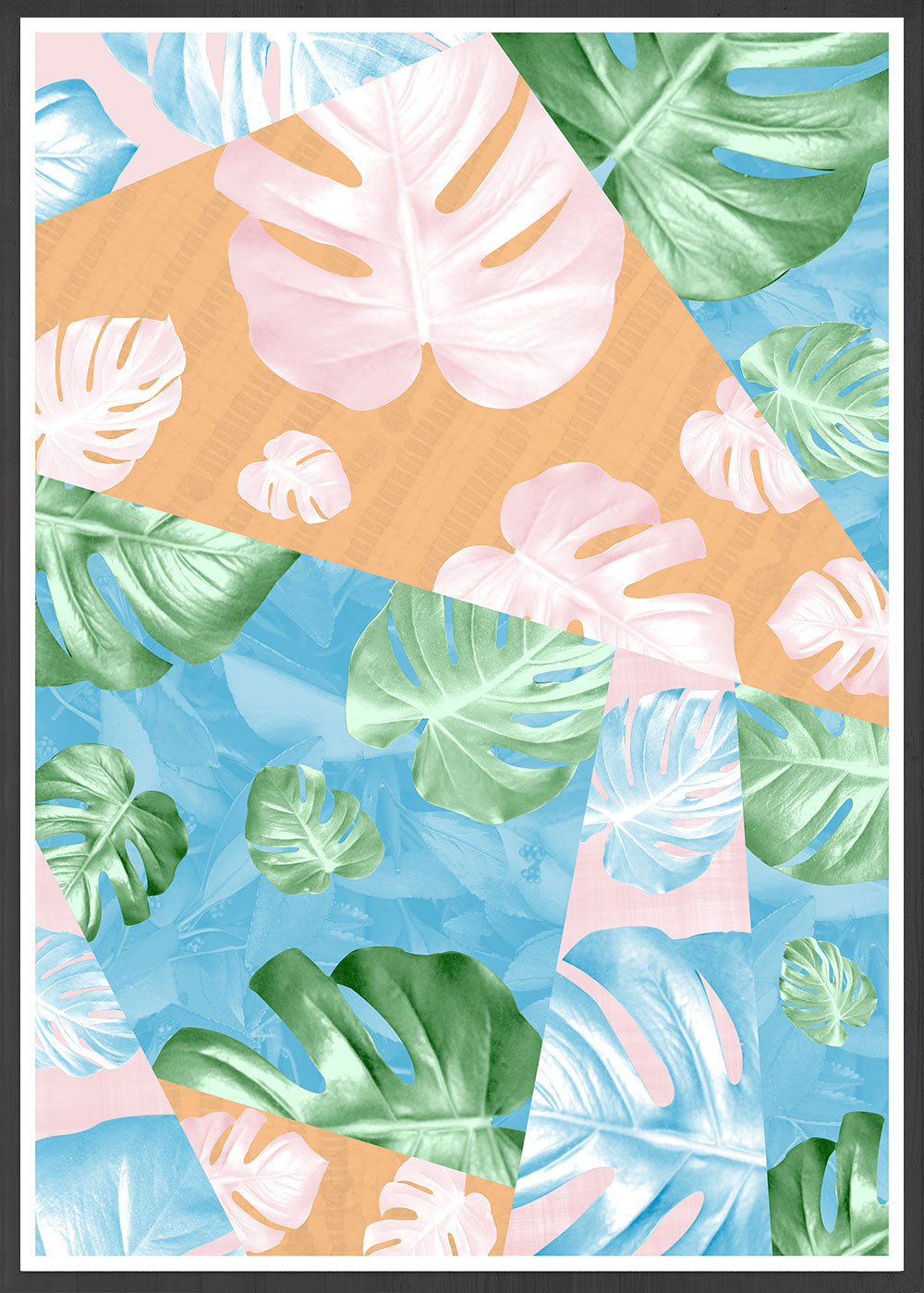 Monstera Deliciosa Geometric Art Print