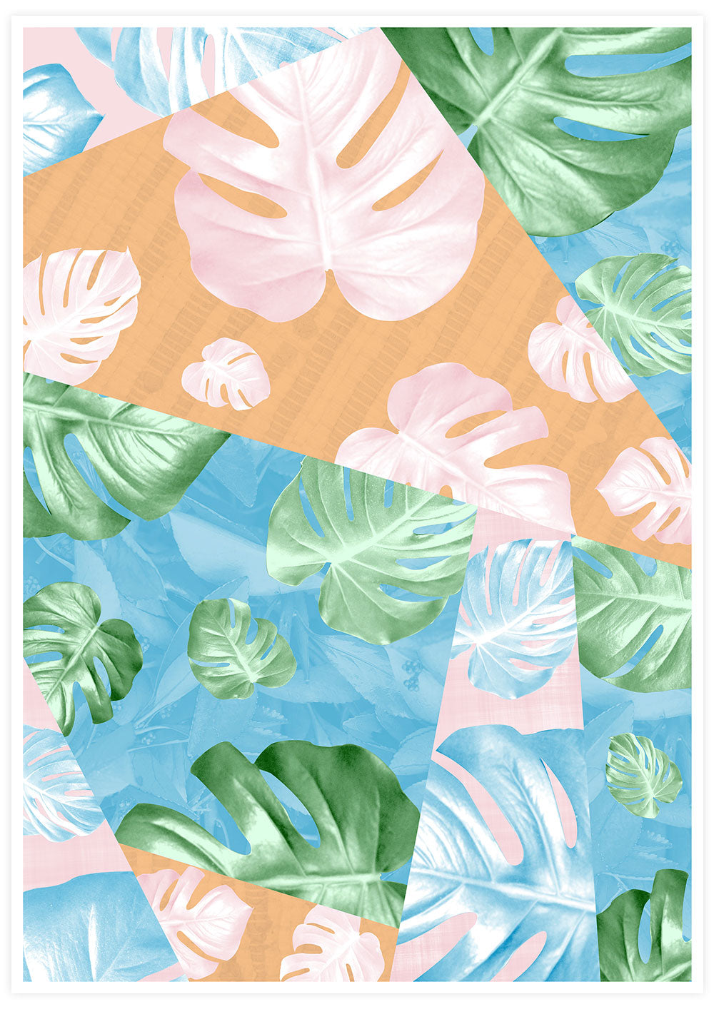 Monstera Deliciosa Geometric Art Print